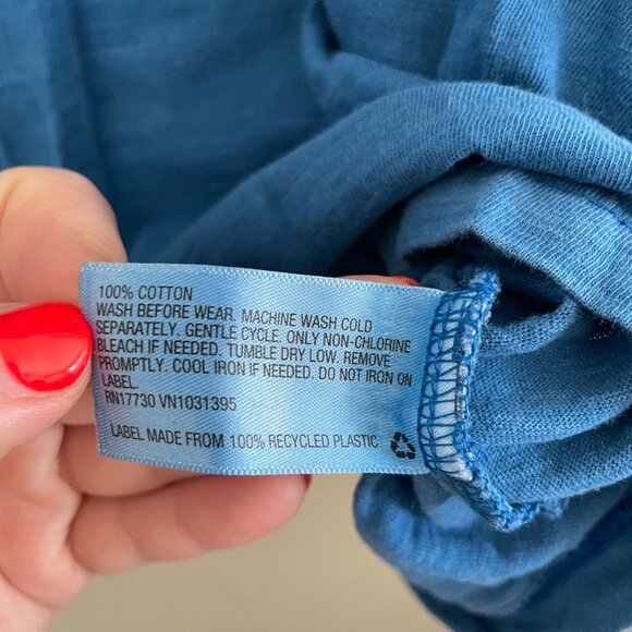 Universal Thread Blue Boxy Tee Shirt - Picture 3 of 6